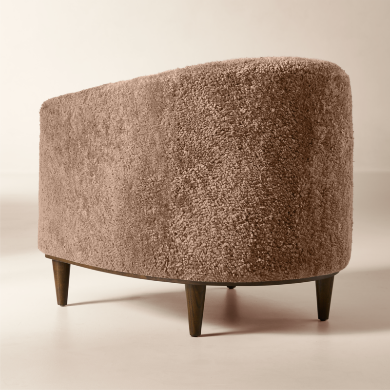 Mayfair Taupe Shearling Accent Chair by Todd Snyder - image 4 of 9
