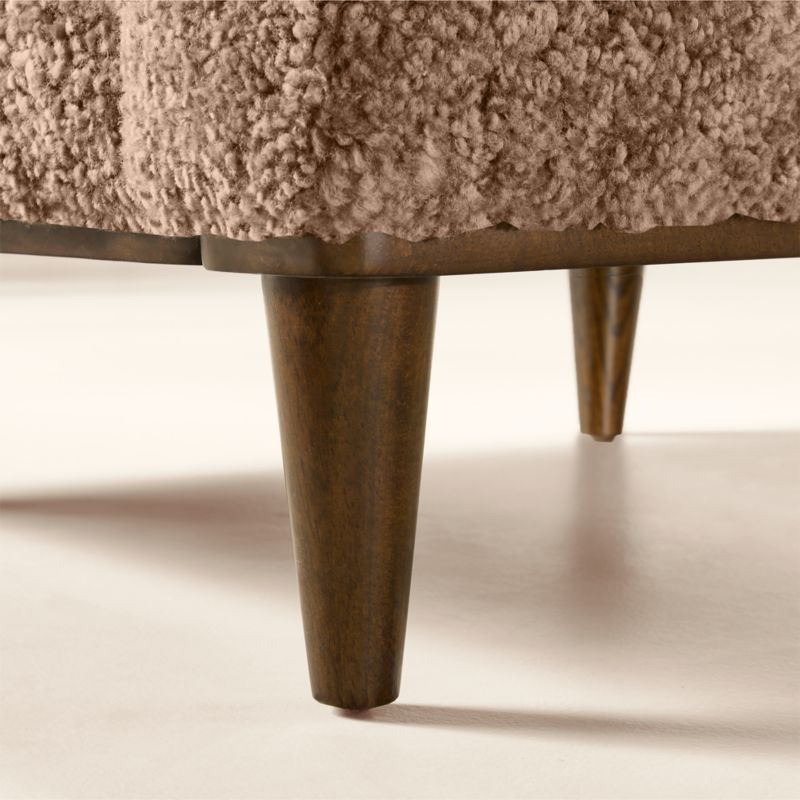Mayfair Taupe Shearling Accent Chair by Todd Snyder - image 6 of 9