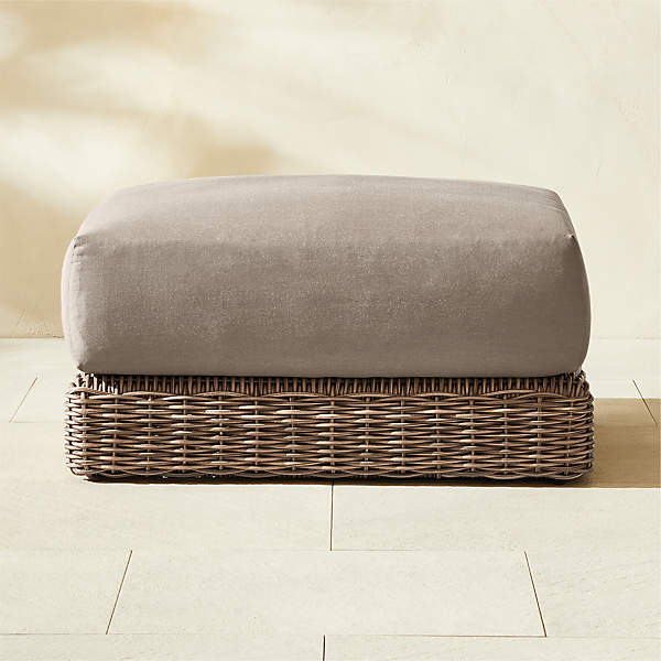 Outdoor deals poufs sunbrella