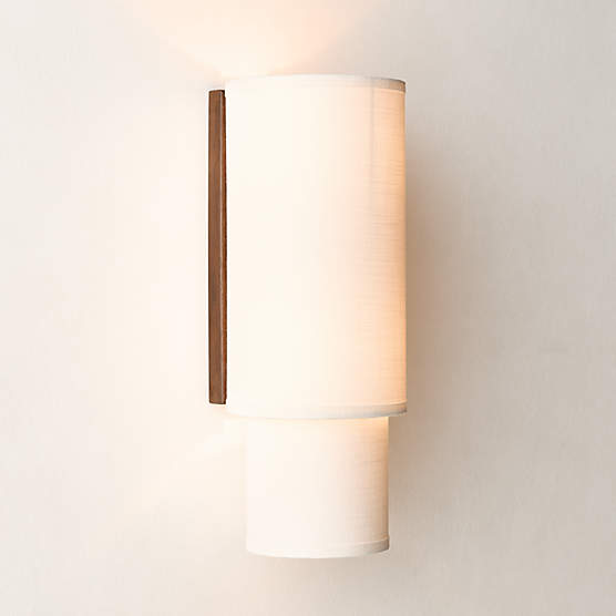 Mable Lampu Linen Wall Sconce 20" by Casa Dean by Swizz Beatz