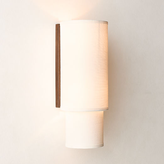 Mable Lampu Linen Wall Sconce 20" by Casa Dean by Swizz Beatz