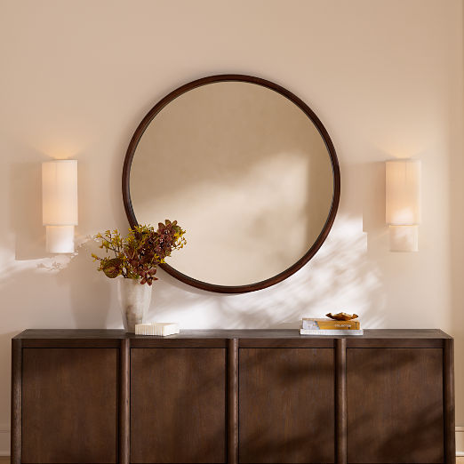 Macron 90" Dark Brown Oak Media Console