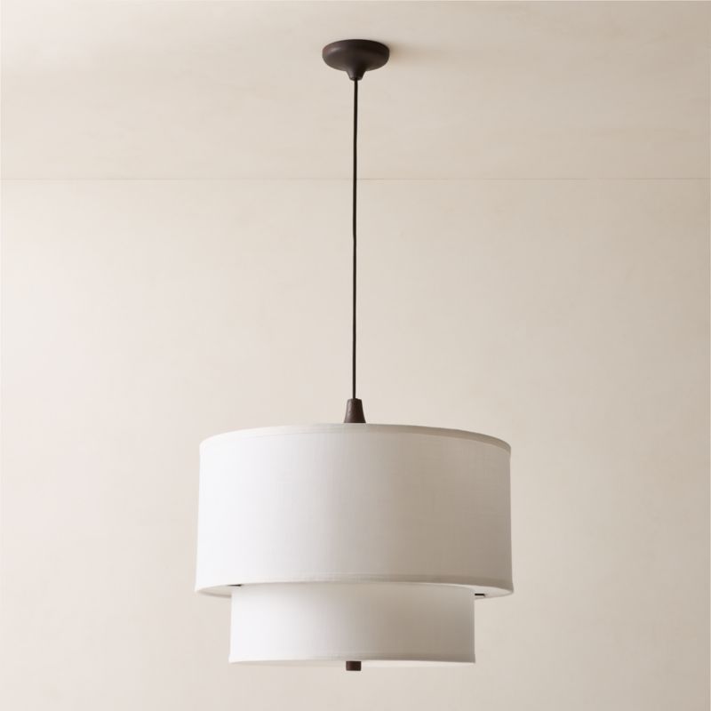Mable Lampu Linen Pendant Light 22" by Casa Dean by Swizz Beatz - image 5 of 6