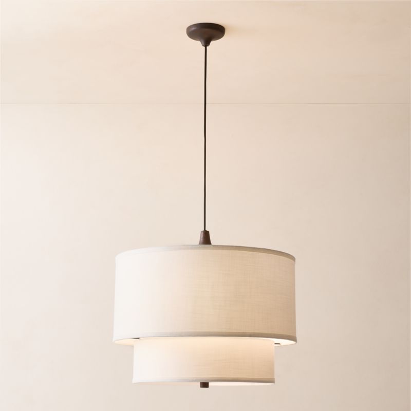 Mable Lampu Linen Pendant Light 22" by Casa Dean by Swizz Beatz - image 4 of 6