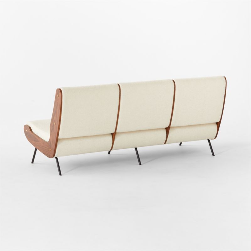 Meda Armless Sofa Hatch Charcoal by Gianfranco Frattini CB2 Canada