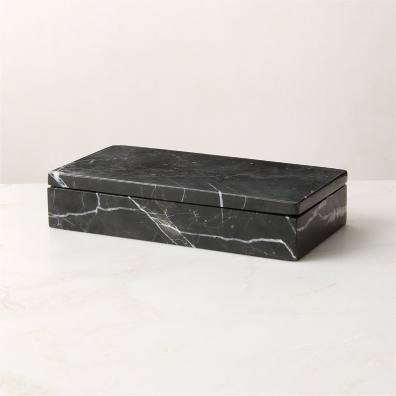 Medium Black Marble Box - image 6 of 10