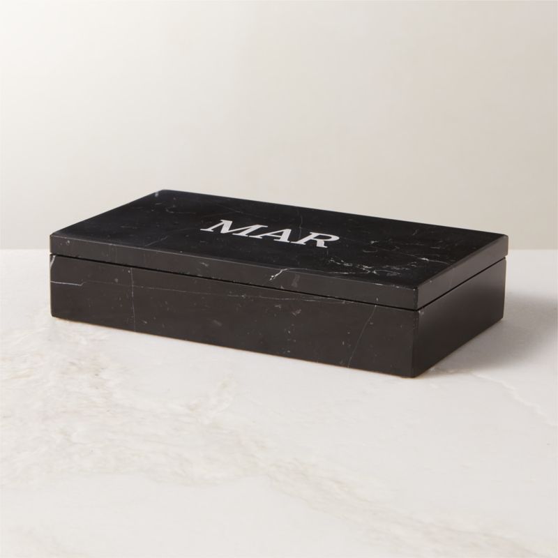 Medium Black Marble Box - image 2 of 6