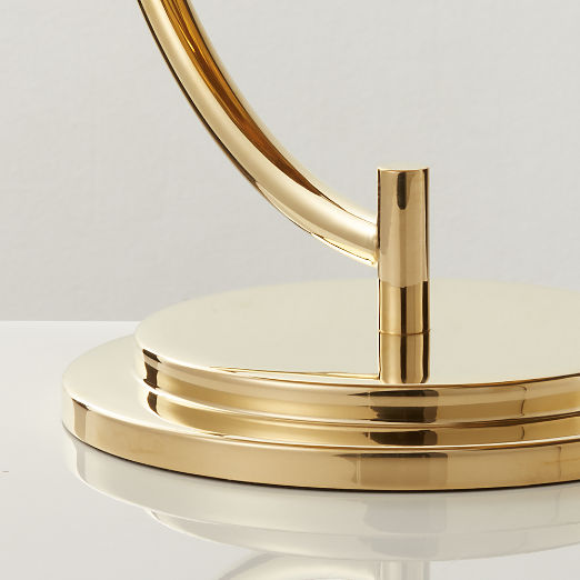 Melani Polished Brass Dome Table Lamp