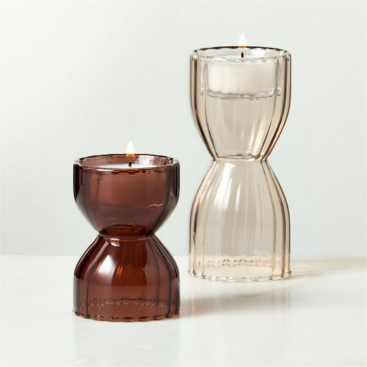 Melina Glass Tealight Candle Holders