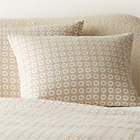 Melina Organic Cotton Natural and Warm White Standard Pillow Shams Set of 2