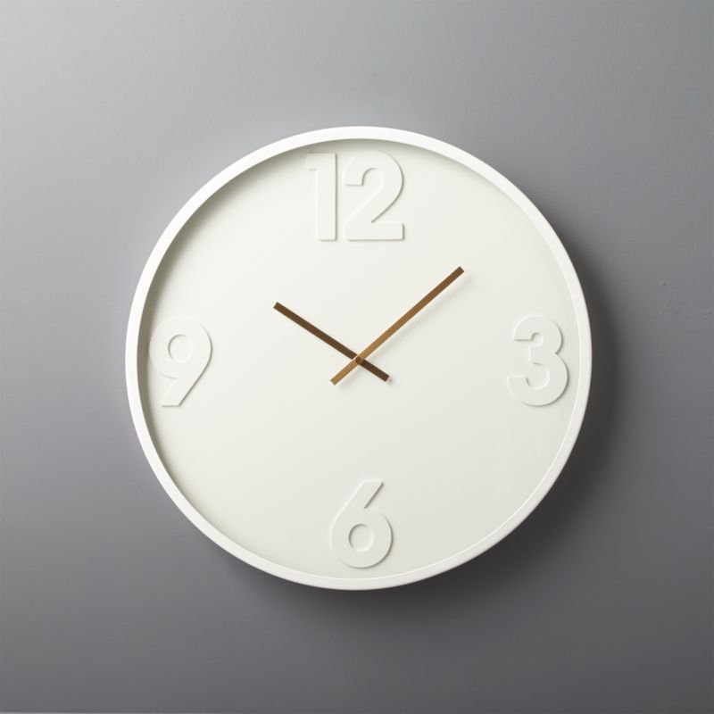 white wall clock large