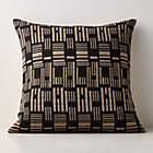 Talita Mink Brown Wool and Silk Lumbar Pillow with Down-Alternative Insert 23"x11"