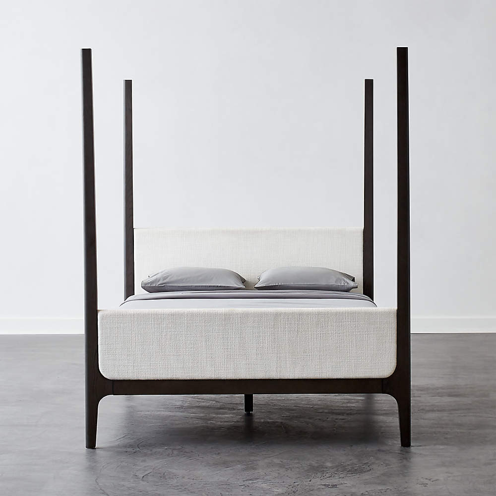 Crate and barrel on sale four poster bed