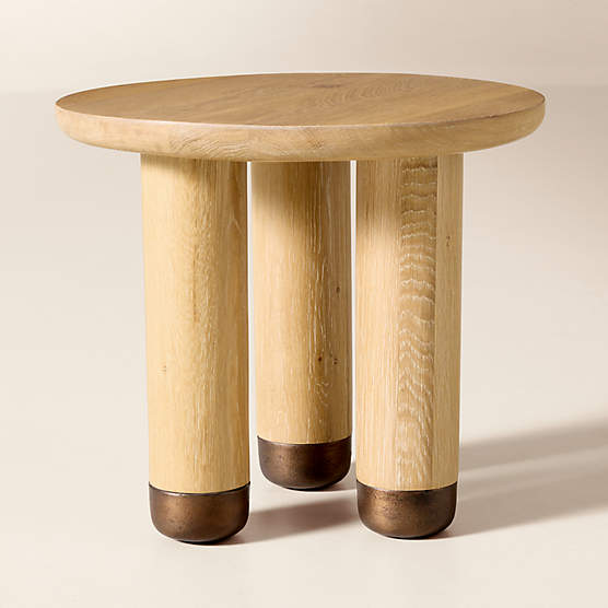 Melrose Oak Side Table Short