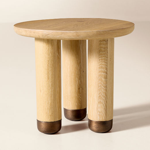 Melrose Oak Side Table Short