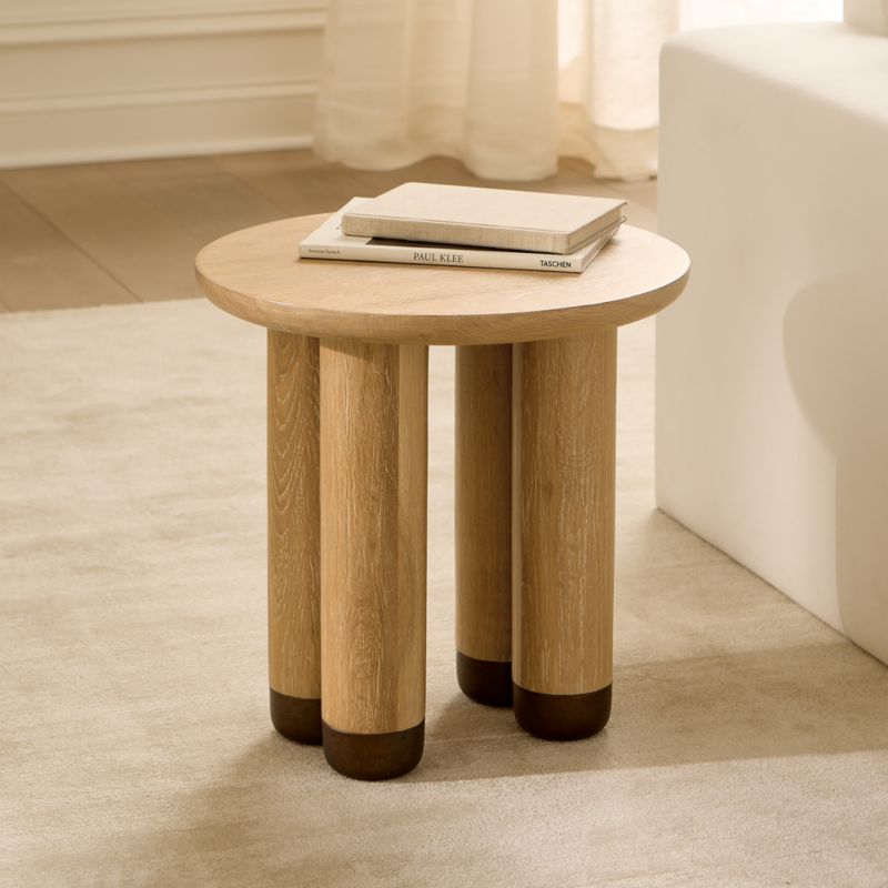 Melrose Oak Side Table Tall - image 4 of 8