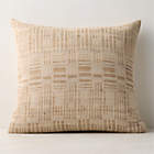 Talita Mink Brown Wool and Silk Lumbar Pillow with Down-Alternative Insert 23"x11"