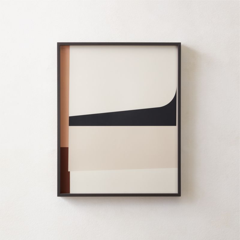 'Memory' Modern Abstract Wall Art in Black Frame 16