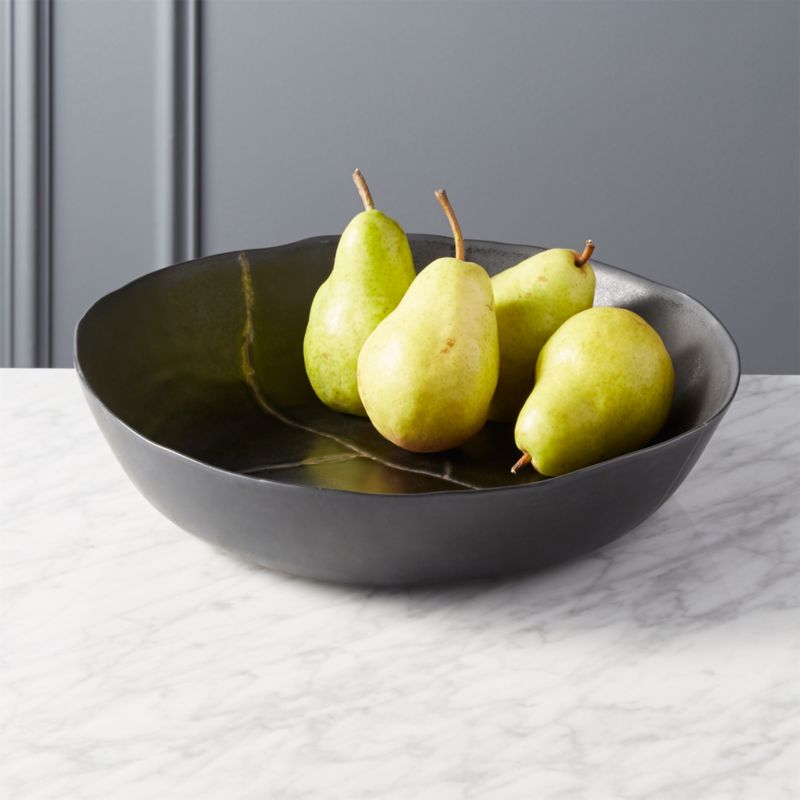 Mend Metallic Black Serving Bowl - image 1 of 7