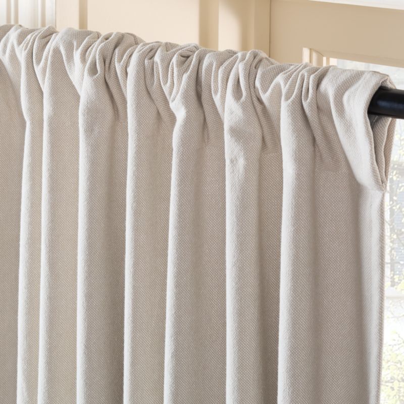 Merce Light Taupe Organic Cotton Blackout Window Curtain Panel 48"x108" - image 3 of 5