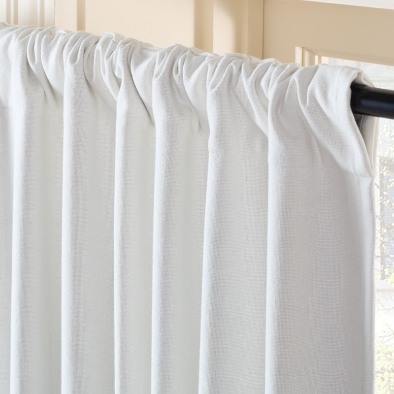 Merce Warm White Organic Cotton Blackout Window Curtain Panel 48"x96" - image 4 of 6