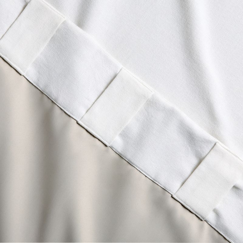 Merce Warm White Organic Cotton Blackout Window Curtain Panel 48"x96" - image 5 of 6