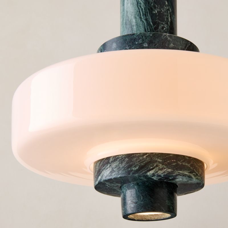 Mercury Green Marble Pendant Light
