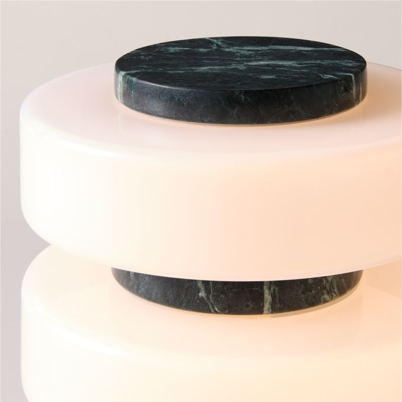 Mercury Green Marble Table Lamp