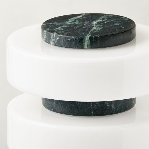 Mercury Green Marble Table Lamp