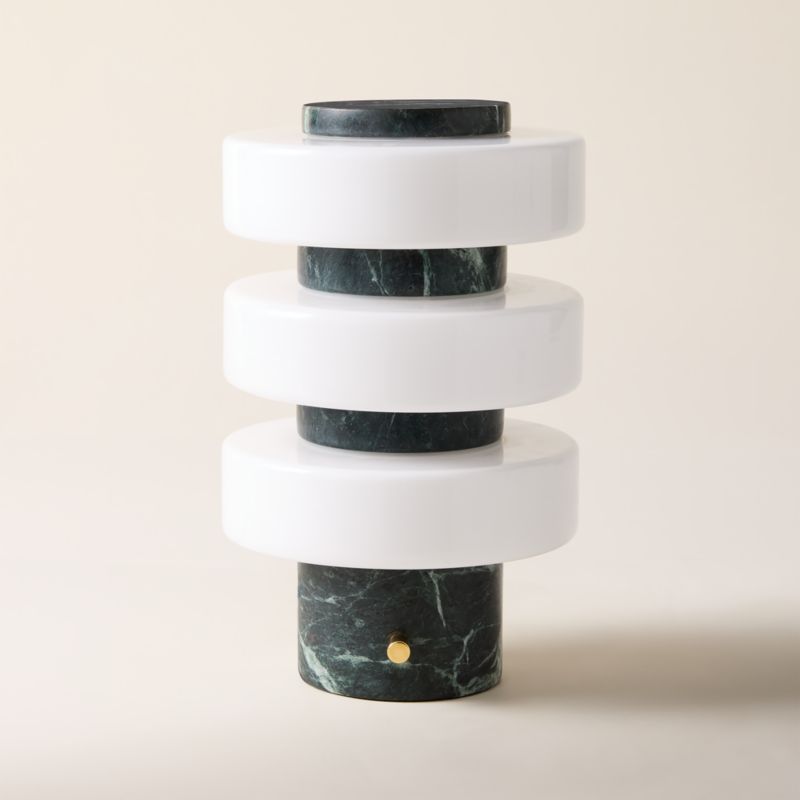Mercury Green Marble Table Lamp