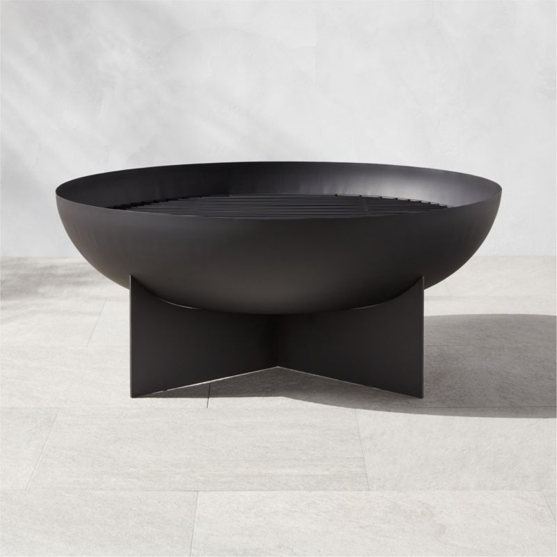 Alcante Round Black Fire Pit - image 0 of 4