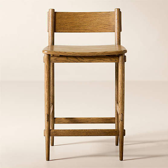 Merritt Oak Counter Stool