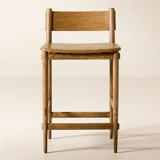 Merritt Oak Counter Stool