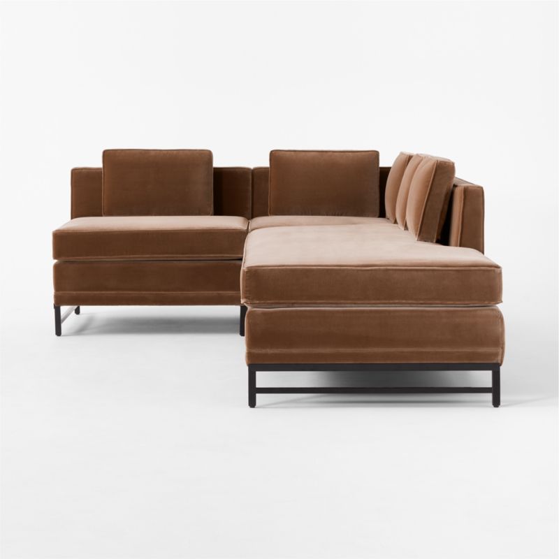 Metric 3-Piece Sectional Sofa with Right Half-Back Luca Emerald by Paul McCobb - image 4 of 7