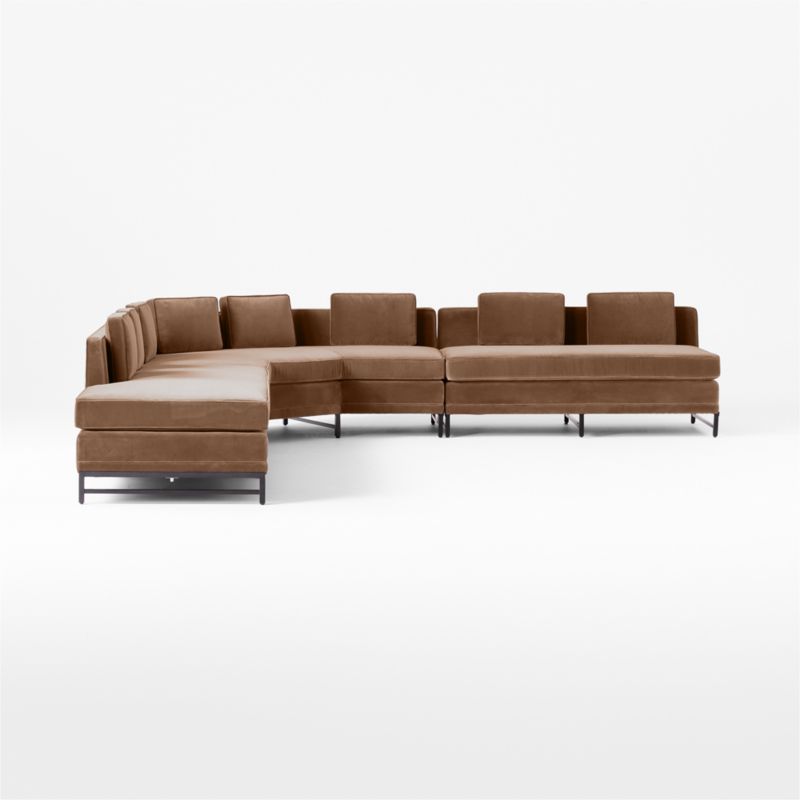 Metric Left Armless 3-Piece Sectional Sofa Deauville Stone by Paul McCobb - image 5 of 9