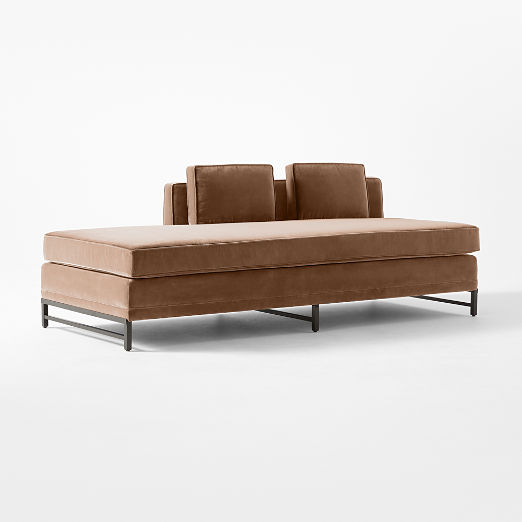 Metric Left Half-Back Armless Sofa Model 8046 Deauville Stone by Paul McCobb