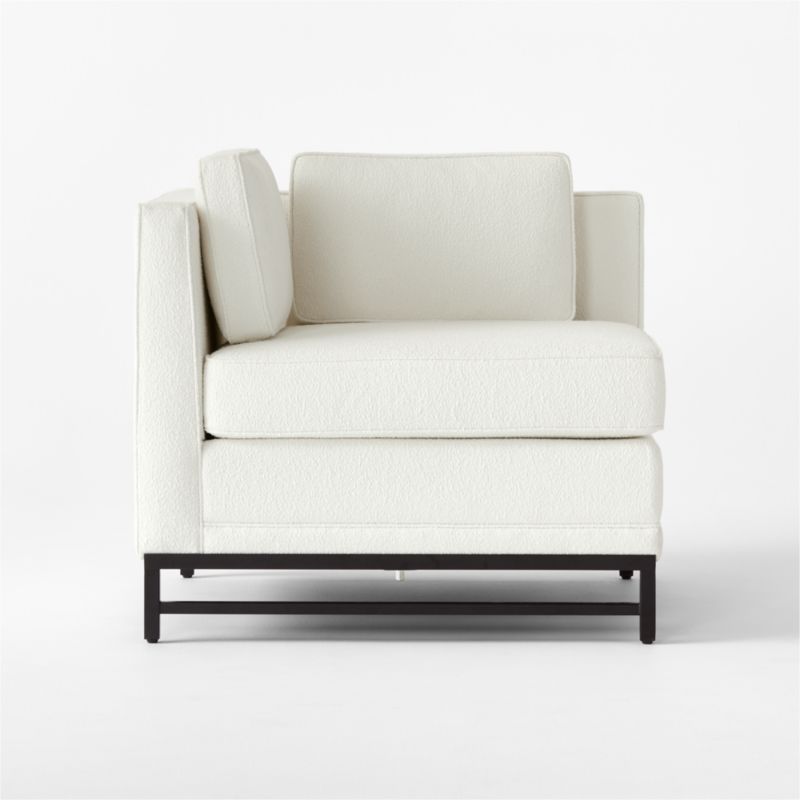 Metric White Boucle Corner Chair Model 8021 by Paul McCobb - image 5 of 8