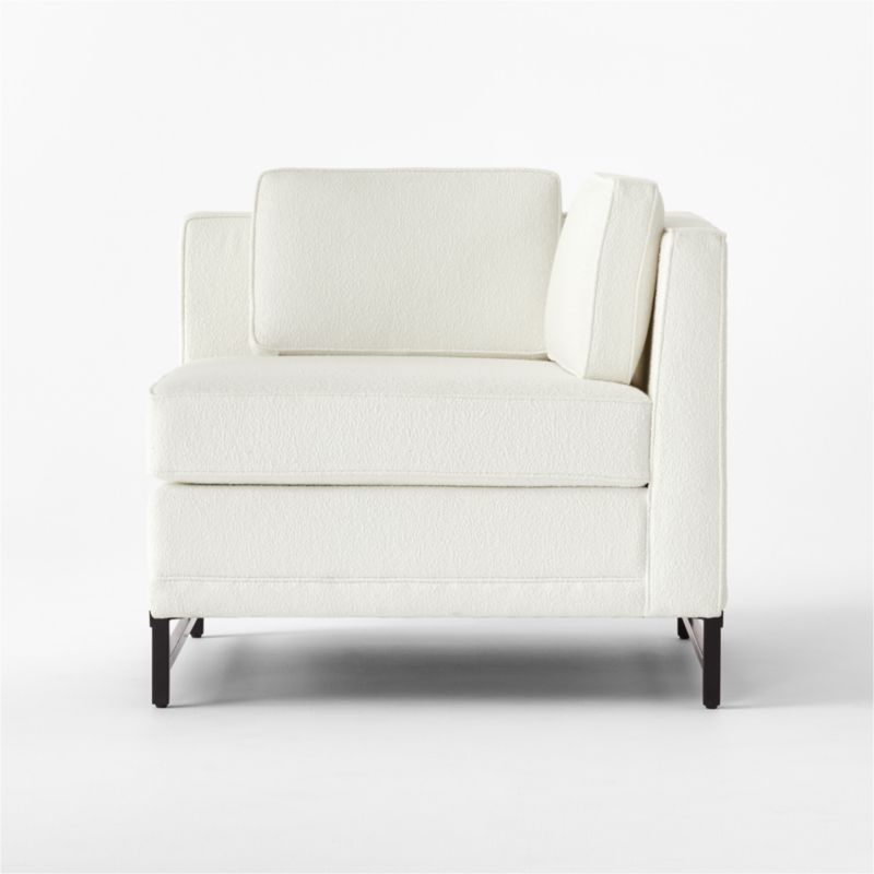 Metric White Boucle Corner Chair Model 8021 by Paul McCobb - image 3 of 8