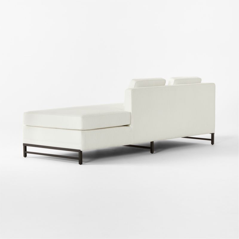 Metric White Boucle Armless Sofa with Right Half-Back Model 8046 by Paul McCobb - image 6 of 8