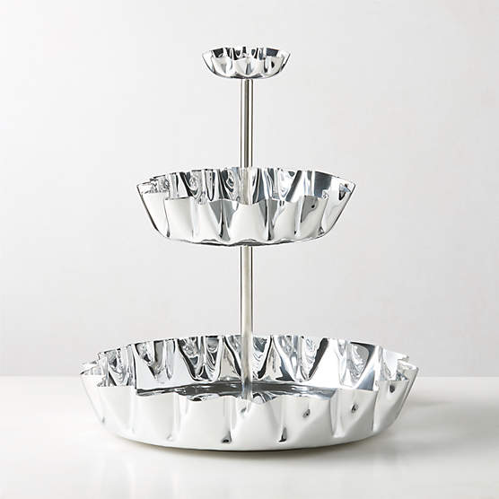 Meyer Polished Aluminum 3-Tier Seafood Tower