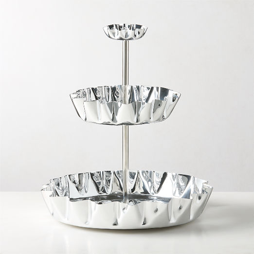 Meyer Polished Aluminum 3-Tier Seafood Tower