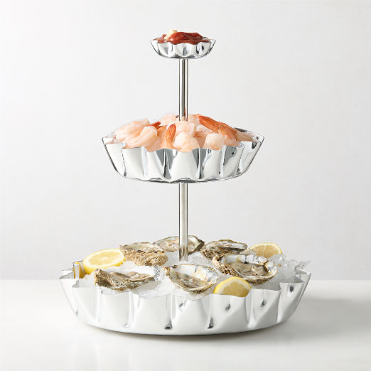 Meyer Polished Aluminum 3-Tier Seafood Tower