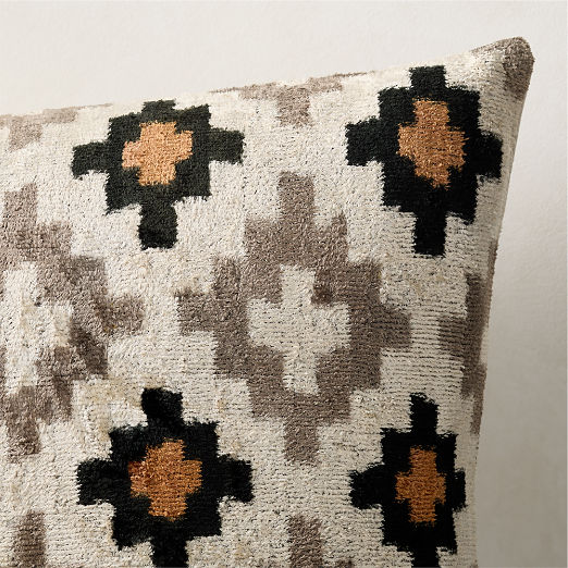 Mila Turkish Silk Throw Pillow 23"x23"
