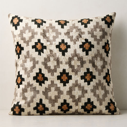 Mila Turkish Silk Throw Pillow 23"x23"