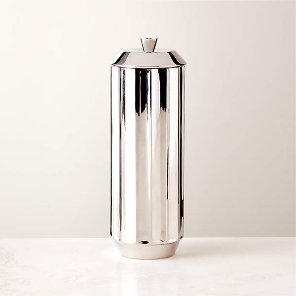 LORENZI MILANO Glass, Ebony and Stainless Steel Cocktail Shaker for Men