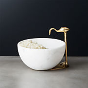 Miles Marble Serving Bowl