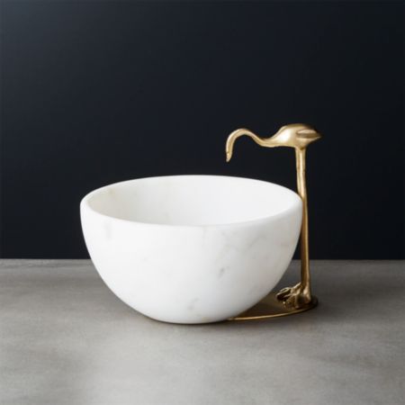 Miles Small Marble Bowl Reviews Cb2