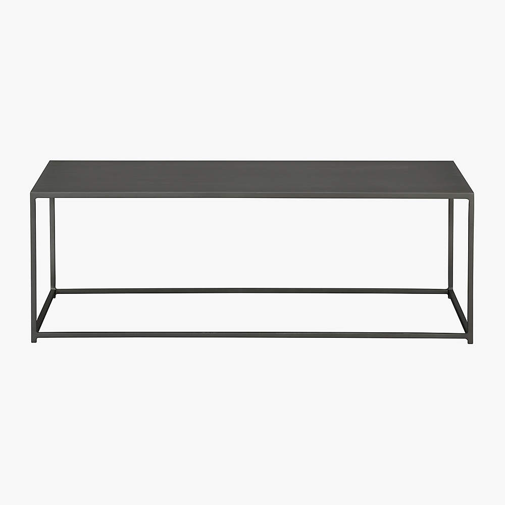 cb2 metal coffee table