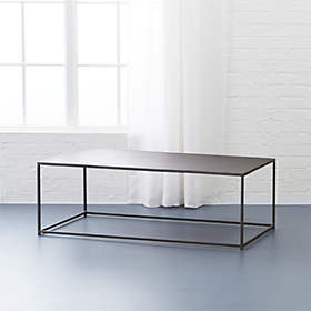 cb2 square coffee table