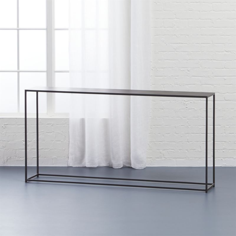 Mill Console Table Reviews Cb2, Extra Long Glass Console Table